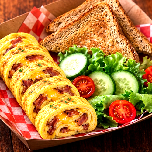 The Baconator Omelet | بيكون أومليت