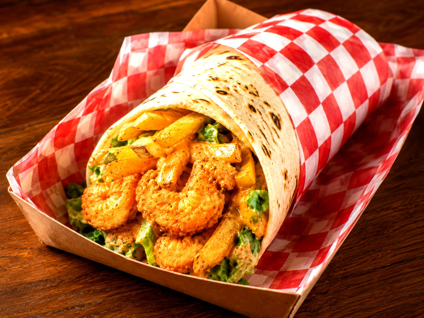 The Crunchy Prawn Wrap