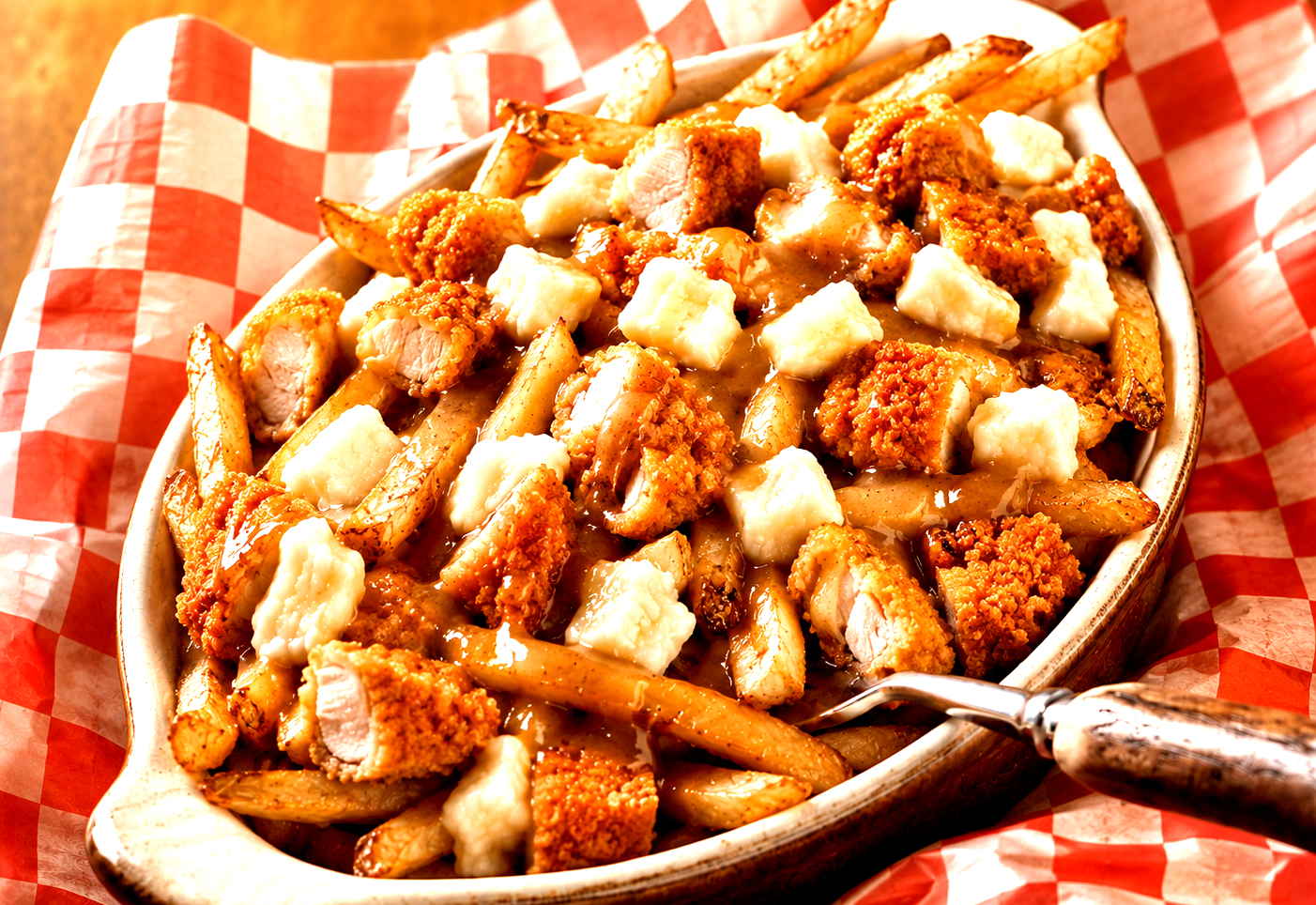 Crispy Chicken Poutine | بوتين الدجاج المقرمش